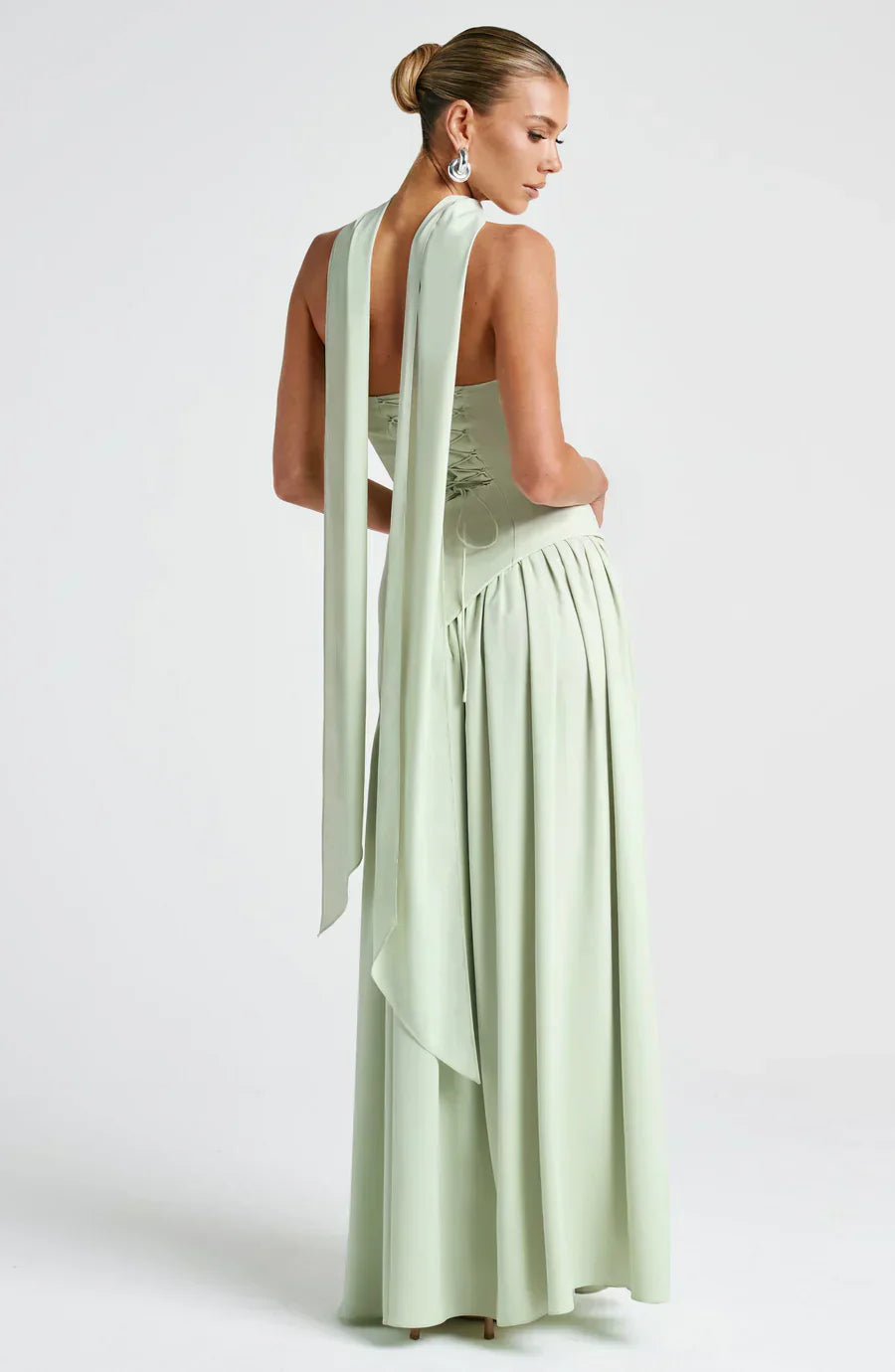 Victoria Robe de Soirée pour Femme – Robe Bustier Élégante avec Fente