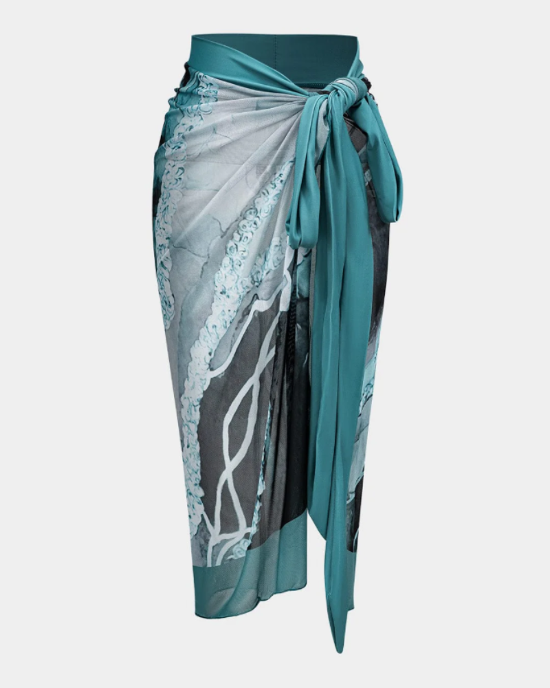 Lorelei Set de Bañador Mujer – Traje Moldeador con Pareo y Tiras Ajustables
