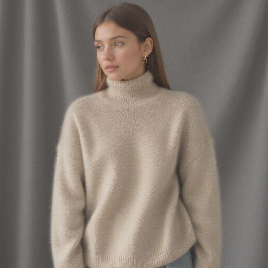 Suéter de cuello alto Jimena para Mujer – Suave, Con aislamiento térmico y Sofisticado