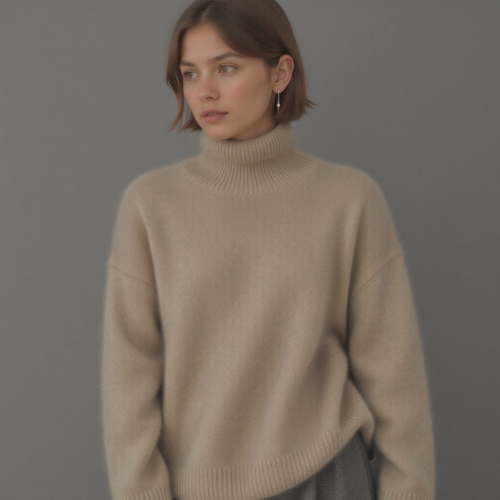 Suéter de cuello alto Jimena para Mujer – Suave, Con aislamiento térmico y Sofisticado