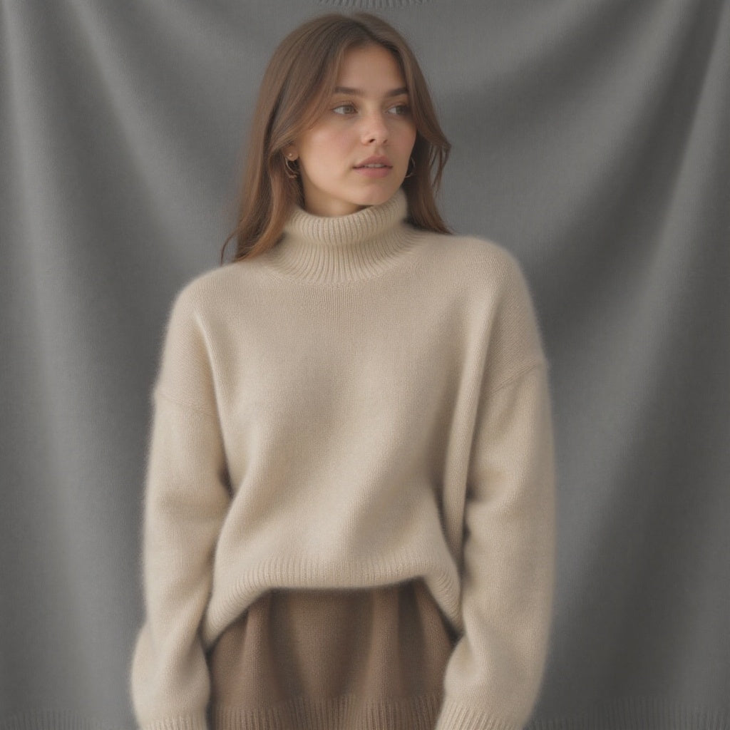 Suéter de cuello alto Jimena para Mujer – Suave, Con aislamiento térmico y Sofisticado