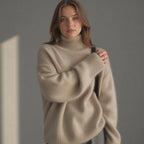 Suéter de cuello alto Jimena para Mujer – Suave, Con aislamiento térmico y Sofisticado