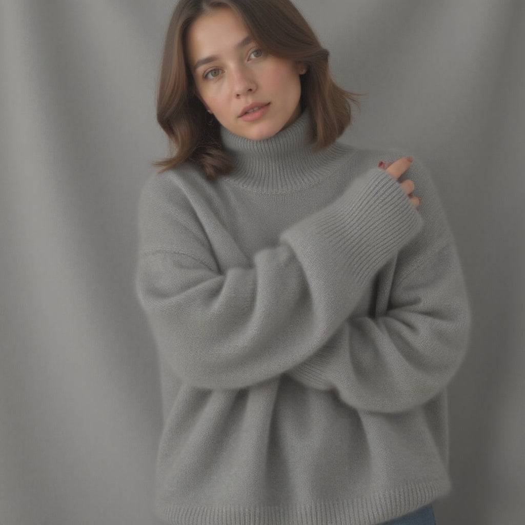 Suéter de cuello alto Jimena para Mujer – Suave, Con aislamiento térmico y Sofisticado