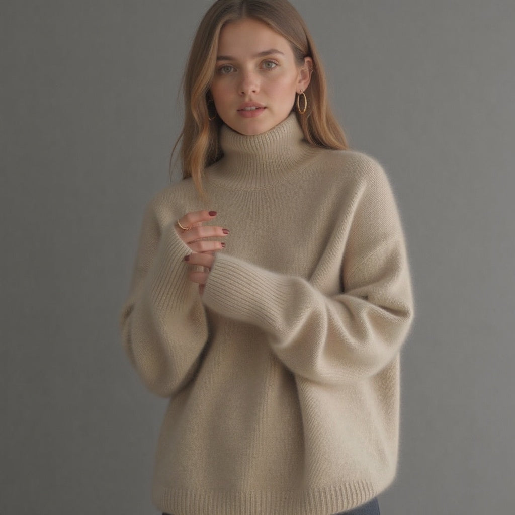 Suéter de cuello alto Jimena para Mujer – Suave, Con aislamiento térmico y Sofisticado