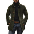 Chaqueta Marcos para Hombre – Silueta entallada, Cuello mao y Sofisticado