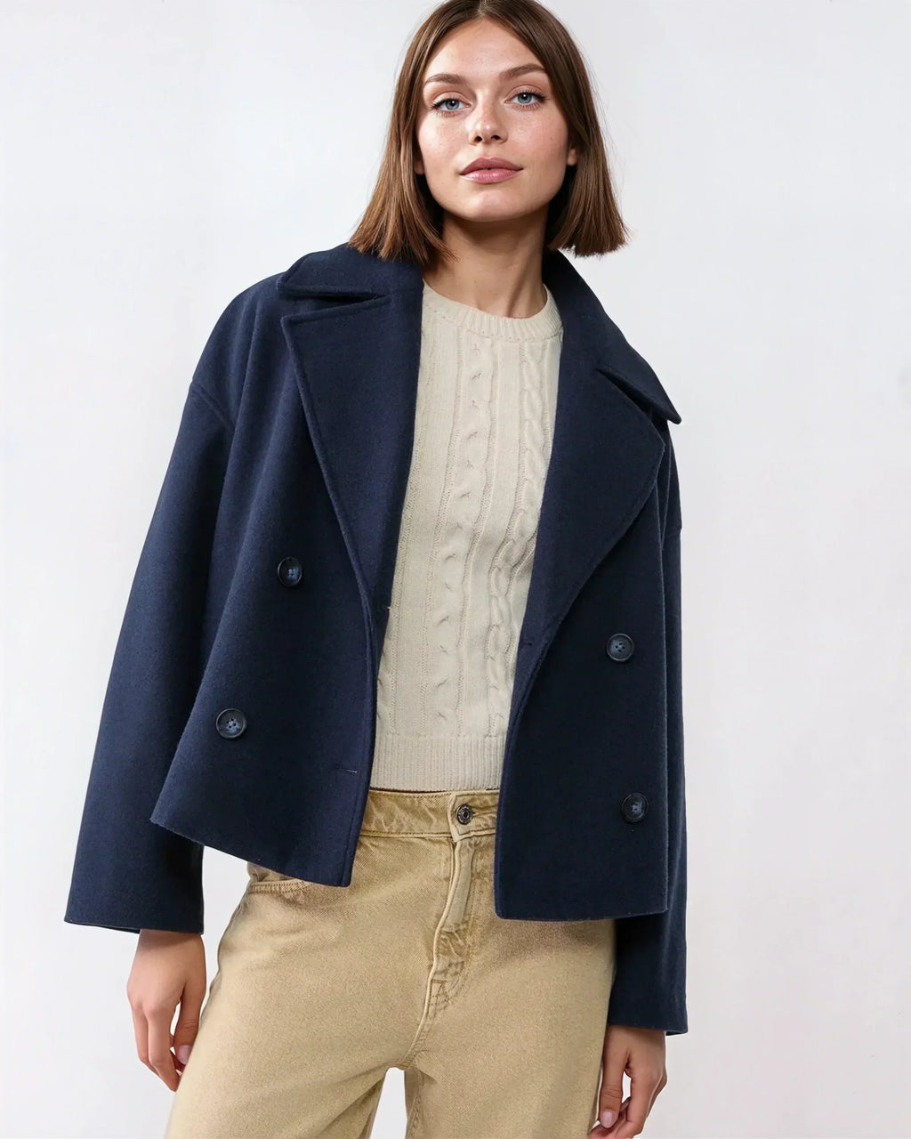 Abrigo de lana Elena para Mujer – Elegante, Cálido y Suave