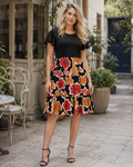 Robe Midi Audrey Grande Taille Femme – Taille Haute, Poches et Coupe Ligne A