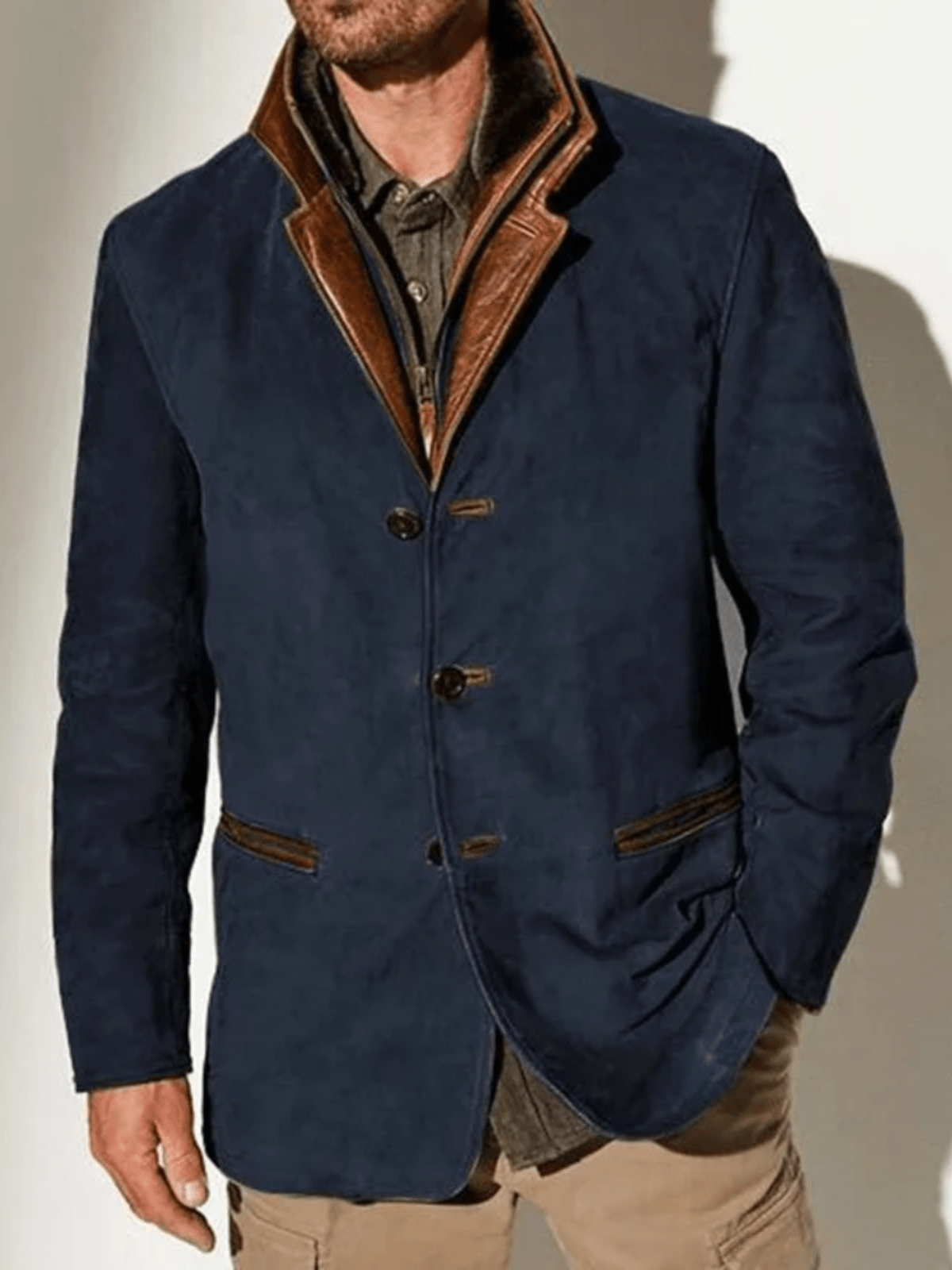 Chaqueta de piel Máximo para Hombre – Elegante, Estilo atemporal y Cómodo