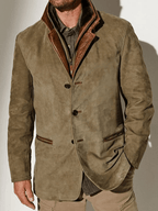 Chaqueta de piel Máximo para Hombre – Elegante, Estilo atemporal y Cómodo