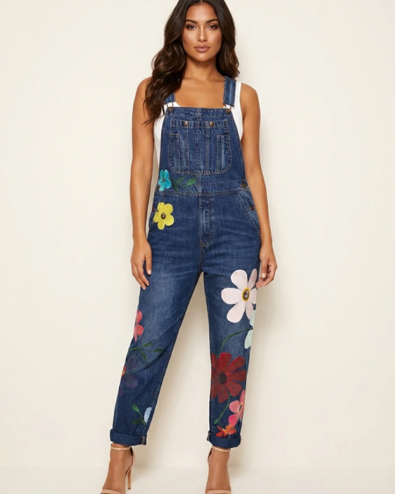 Mono floral Marlowe pour femme – coupe ample, imprimé coloré et poches